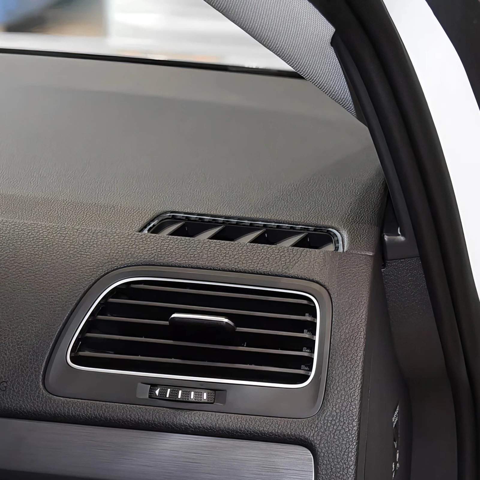 For VW Golf VII MK7 GTE GTI R Variant Car Center Console Side Air Outlet Panel Protect Carbon Fiber Interior Sticker Trim
