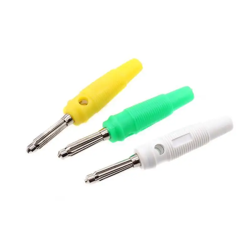 1 Stück 4mm Reines Kupfer Vernickelte Bananenstecker, Lötlos, Laternen-Typ, Männlich, 32A Hochstrom, Siebenteiliger Lautsprecherstecker – Detail 2
