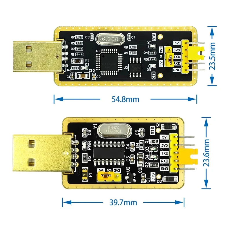 CH340G/FT232BL FT232RL USB 2.0 to TTL Level Download Cable to Serial Board Adapter Module 5V 3.3V Debugger TO 232 support win10