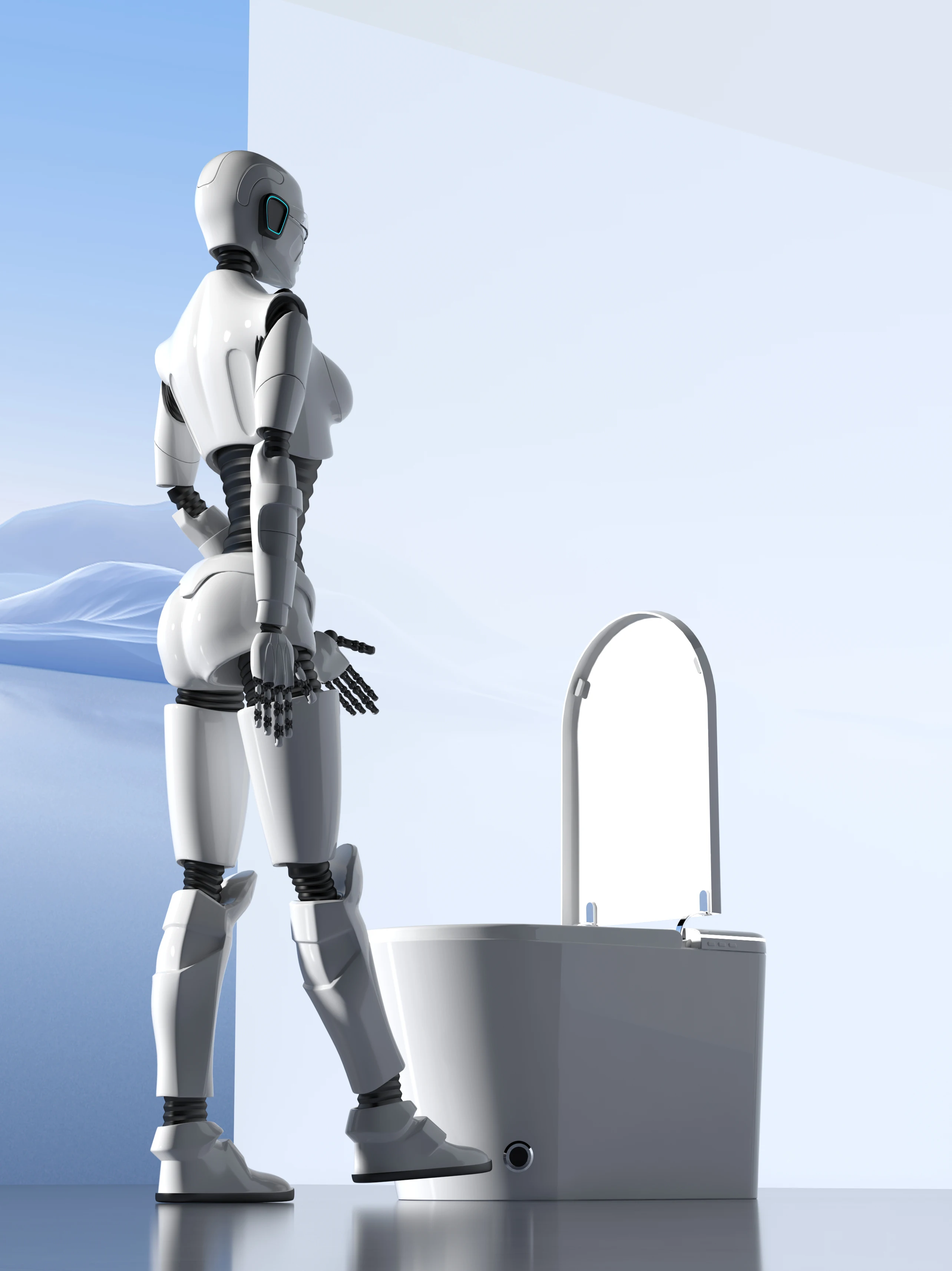 Intelligente Toilette mit automatischer Spülung, beheiztem Sitz, Warmwasser-Bidet, Vorder- und Rückreinigung, Fernbedienung, IPX4 wasserdicht, energiesparend.