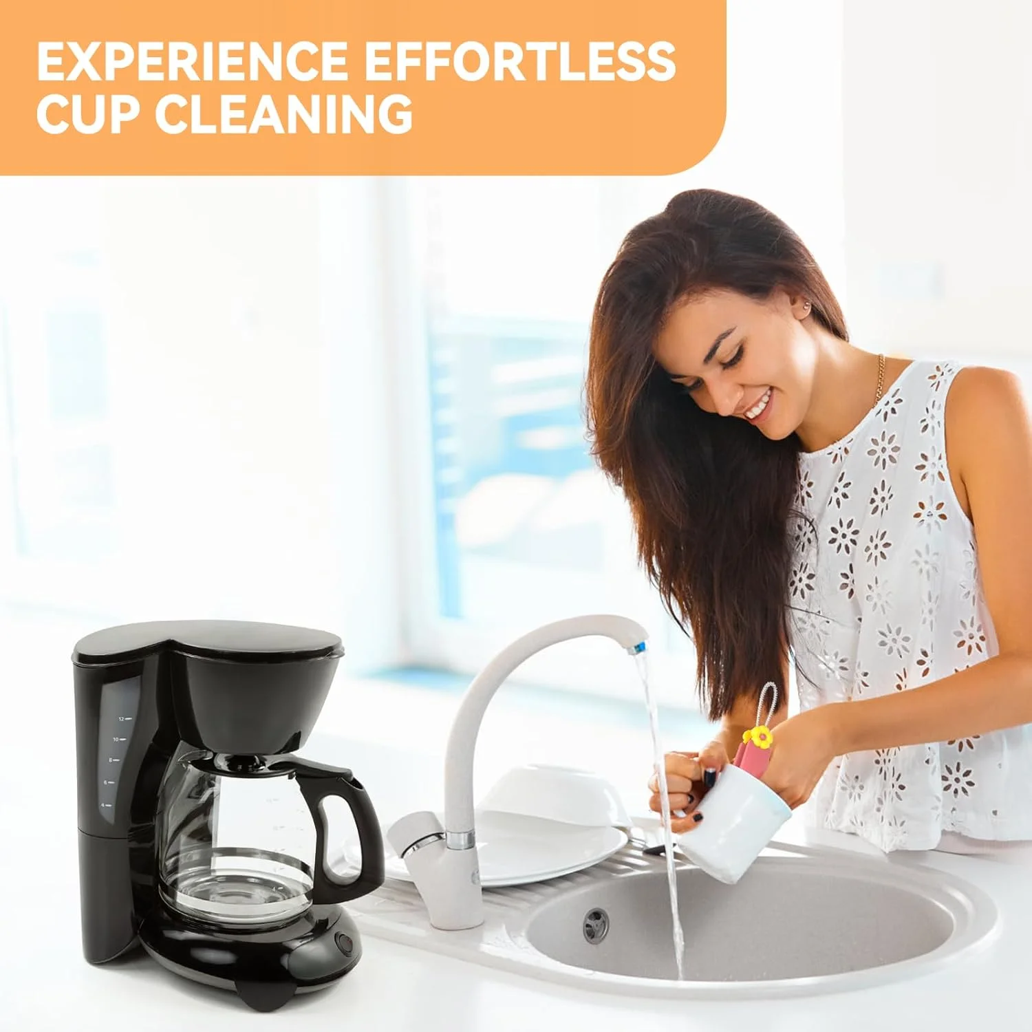 in 1 Cup Lid Gap Cleaning Brush Set, Multifunctional Bottle Cleaning Brush, Cup Lid Gap Cleaner,   Crevice Cleaning Brush Tools