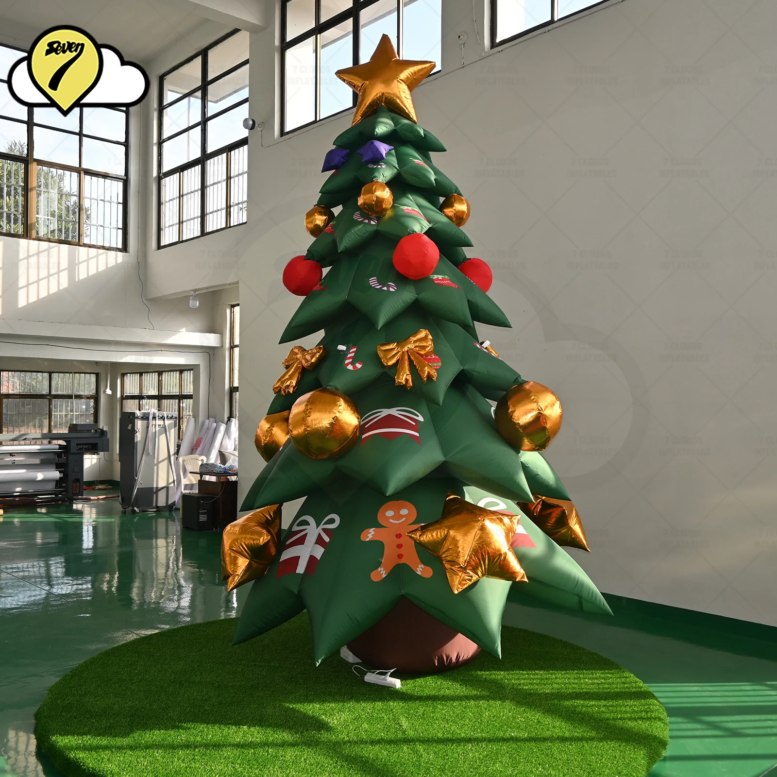 2025 4M/6M/8M Tall New Design Giant Christmas Inflatable Xmas Tree LED lights Waterproof Costume Holiday outdoor decorations