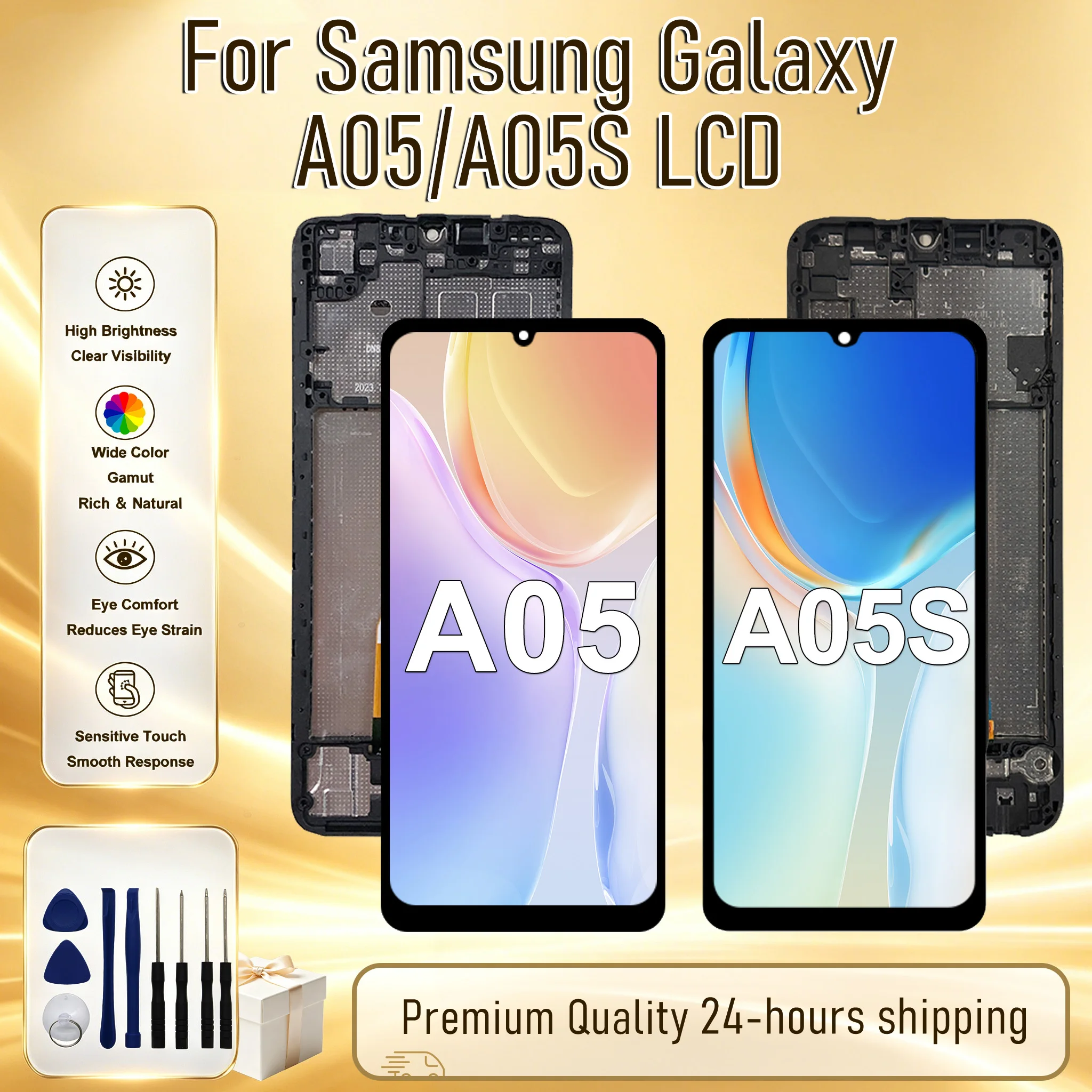 IPS For Samsung Galaxy A05 LCD SM-A055F Display Touch Screen Digitizer For Samsung A05S LCD SM-A057F Display Assembly Replace