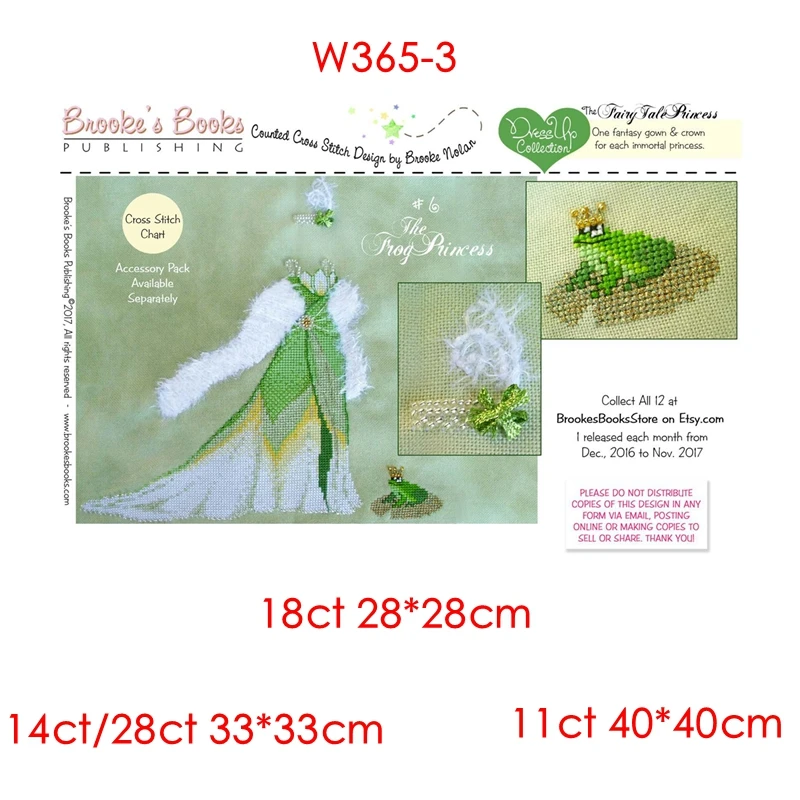 The cross-stitch set 28CT, 18CT, 14CT and 11CT can be selected as the hand-made material pack of printed fabric saga Frog Prince