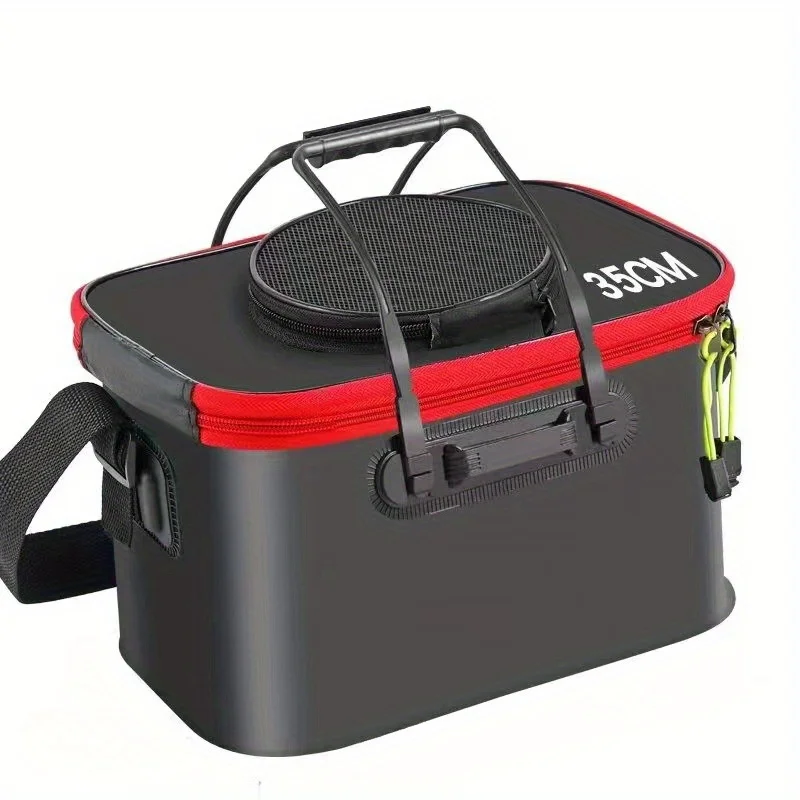 Waterproof EVA Fishing Bucket - Portable Multi-purpose Live Fish Container, Suitable for Camping and Hunting