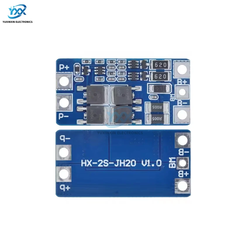 1PCS 2S 10A 18650 Lithium Battery Protection Board 7.4V 8.4V with Balanced Function Overcharged Protection