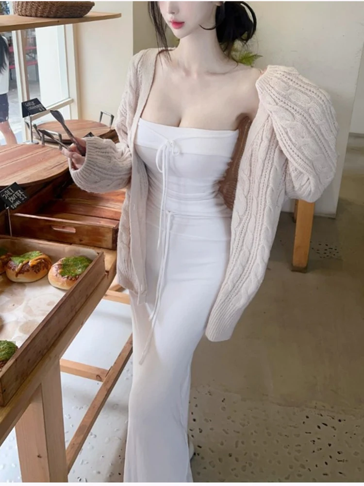 High Waist Slim Fit Long Skirt Dongda Gate Autumn New Style Women's Fashion Commute Skin-friendly Breathable High Elasticity