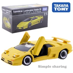 Takara Tomy Tomica Premium No.15 Lamborghini Diablo SV Yellow 1/62 Car Alloy Toys Motor Vehicle Diecast Metal Model for Children