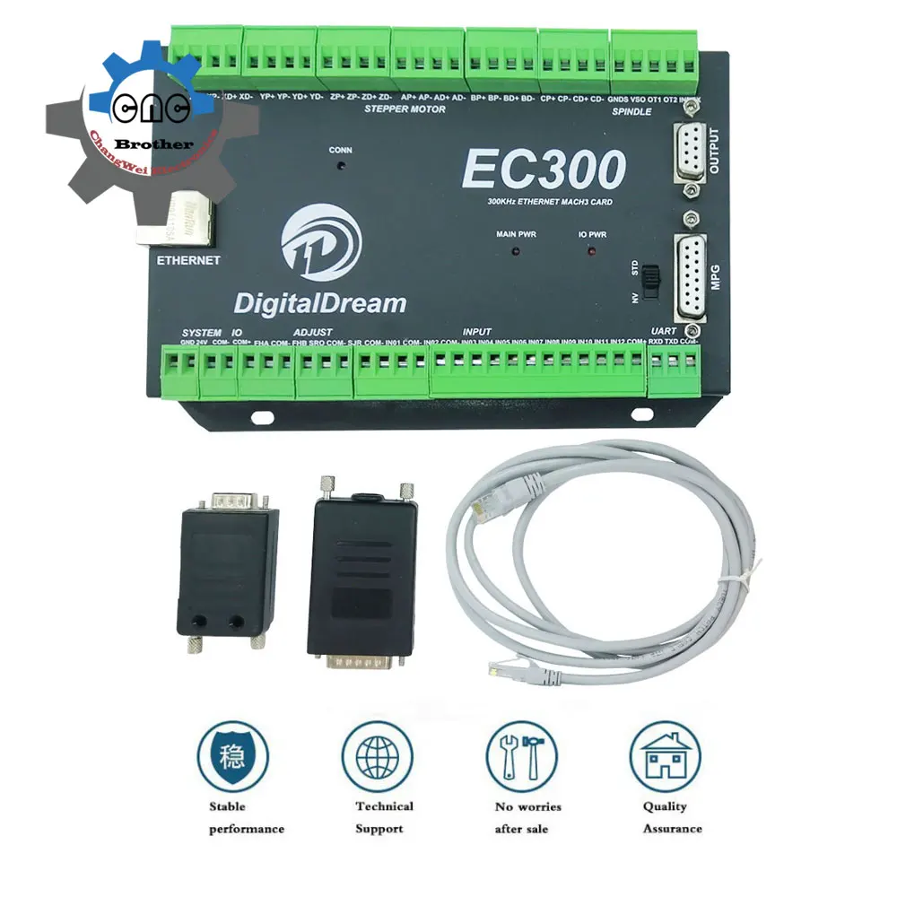 

ЧПУ Ethernet обновление Mach3 USB управление движением ler EC300 3/4/5/6 осевой фрезерный станок карта управления без индисветильник