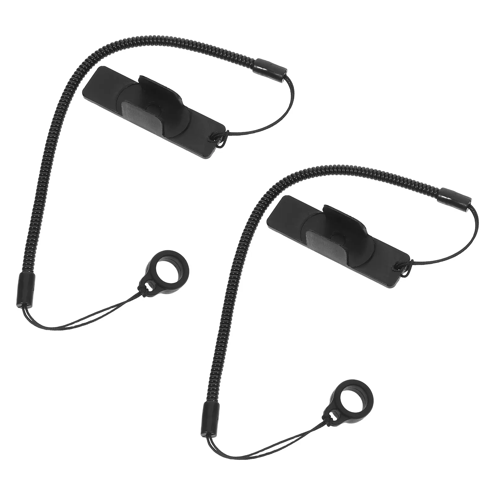 

2Pcs Black Elastic Touch Pen Tether Stretchy Retractable Tablet Stylus Anti-Lose Holder Strap for Clipboard Drawing