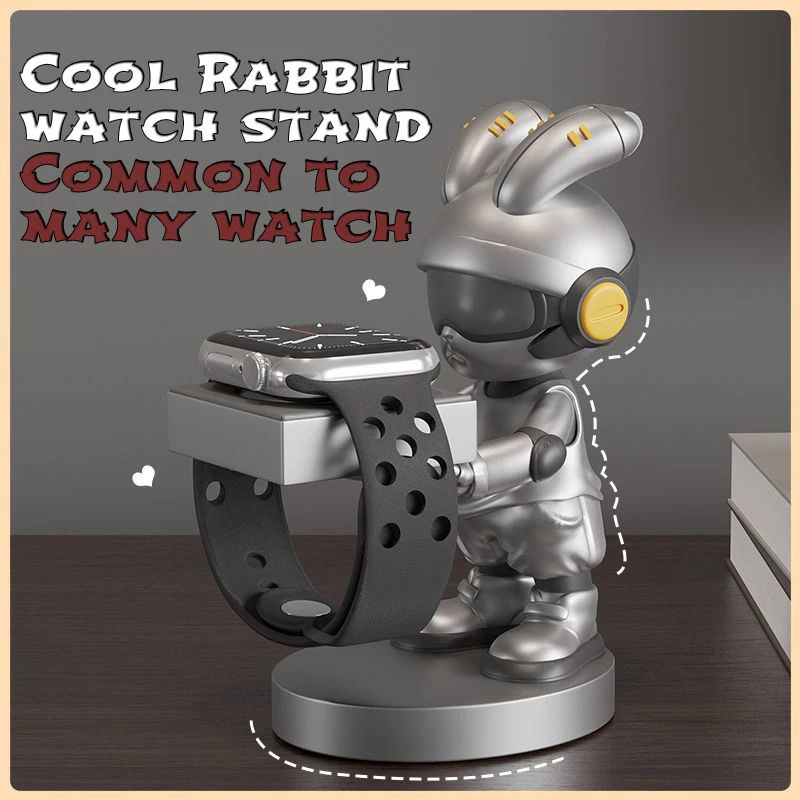 Cool Rabbit Watch Stand for Apple Ultra 2 Watch Charger Holder for iWatch 9 8/7/6/5/4/3/se Charging Desktop Holder Accessories