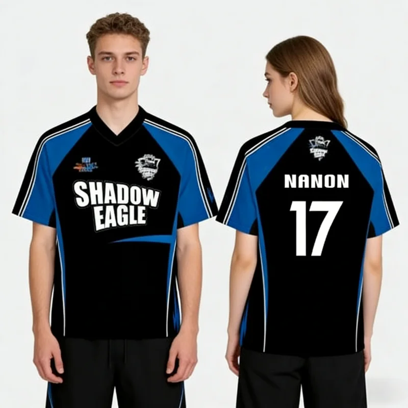 

Новая тайская мужская спортивная футболка с коротким рукавом и узором Gmmtv 2026 Shadow Eagles, женская спортивная футболка, короткий топ, семейные и детские футболки