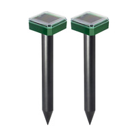 1/2Pcs Solar Mole Repellent IP56 Ultrasonic Solar Mole Repeller Vole Repeller Pest Control Mole Outdoor Lawn Farm Garden