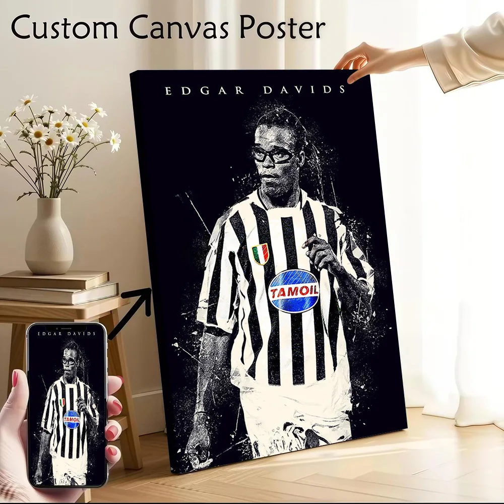 

Edgar Davids Printed Canvas Poster Custom Pictures Wall Art Canvas Painting for Room Decoration Aesthetic Decorative Picture