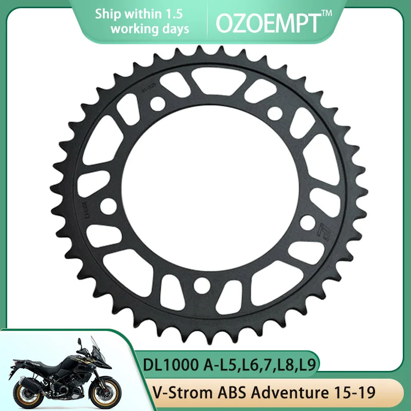 

OZOEMPT 525-42T Motorcycle Rear Sprocket Apply to DL1000 A-L5,L6,7,L8,L9 V-Strom ABS Adventure GSX-R1000 K1,K2,K3,K4,K5,K6