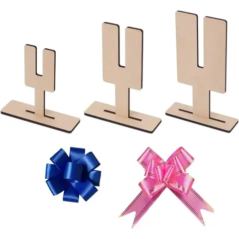 3 PCS Bowknot Making Tool 3 Sizes Bow Maker Templates Wood Bow Tie Boards for Ribbon Bow Making Tool for Hair Bows Bows