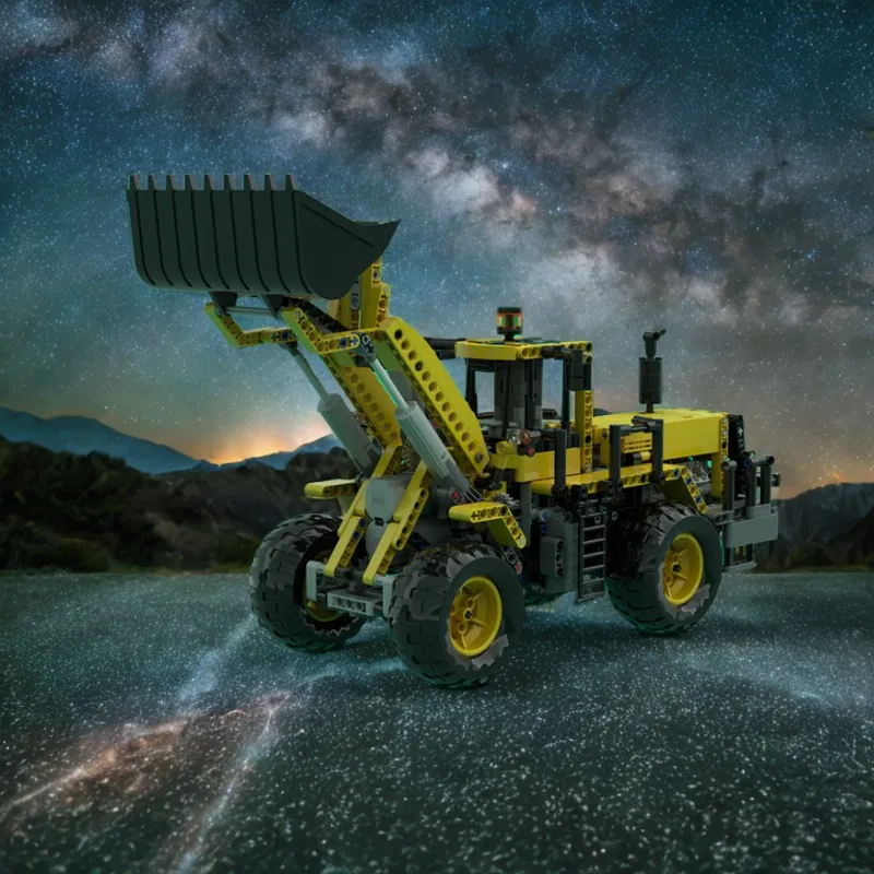 

985PCS Technic Front Loader 2.0 Fully Motorized Bluetooth Phone Control Moc DIY Education Building Blocks Engineering Toys Gift
