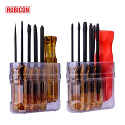 RUBICON Tools 9 in 1 Screwdriver Sets Electrician Precision Magnetic Screwdriver Bit With Tool Case NO.268 |268A| 268K| 268P