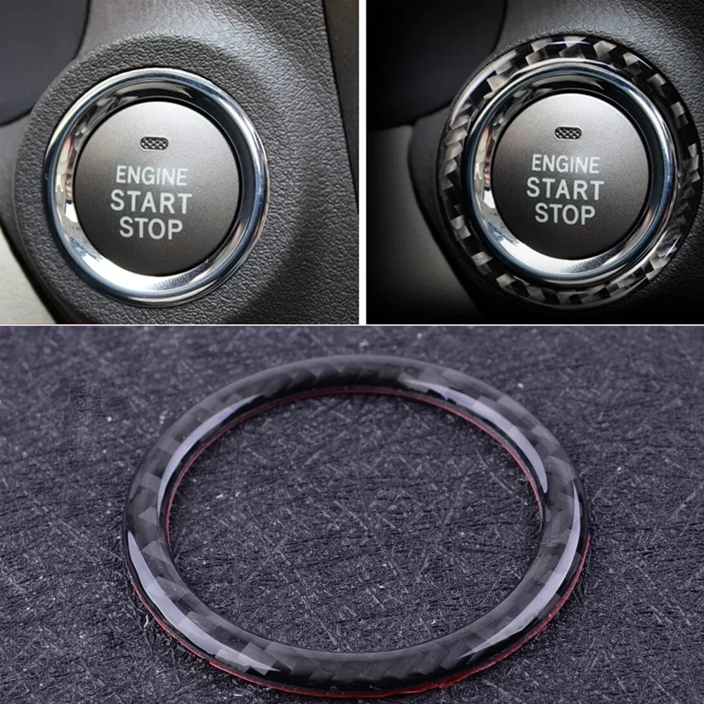 For Lexus IS250 300 350C 2006-2012 Engine Start Button Decoration Cover Trim Accessories Car Interior Carbon Fiber Stickers