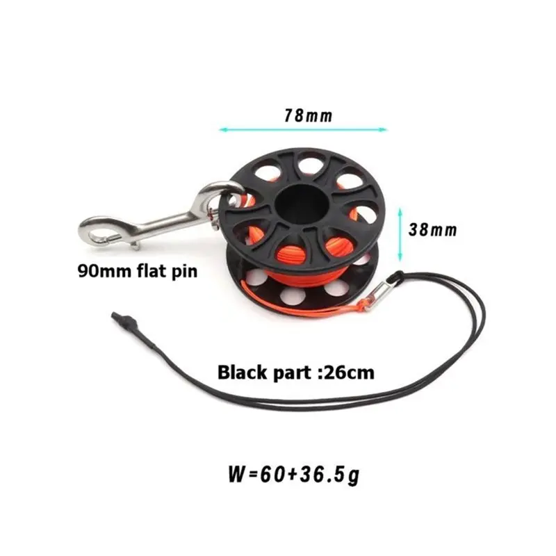 FSTE-Scuba Diving Finger Reel With Double End Hook- Dive Accessories& Equipment Spool Design view 6