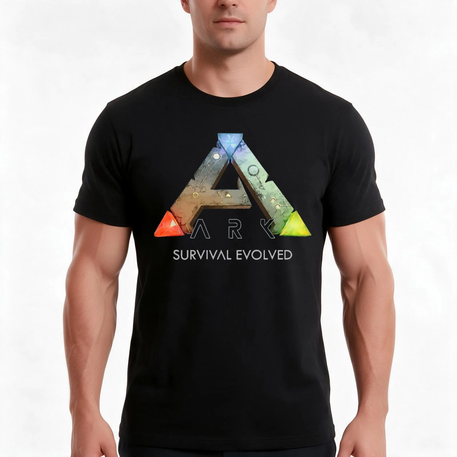 T-shirt Ark Survival Evolved, t-shirt d’été décontracté en coton, haut ample de style streetwear, imprimé graphique vintage, coupe ample, manches courtes.