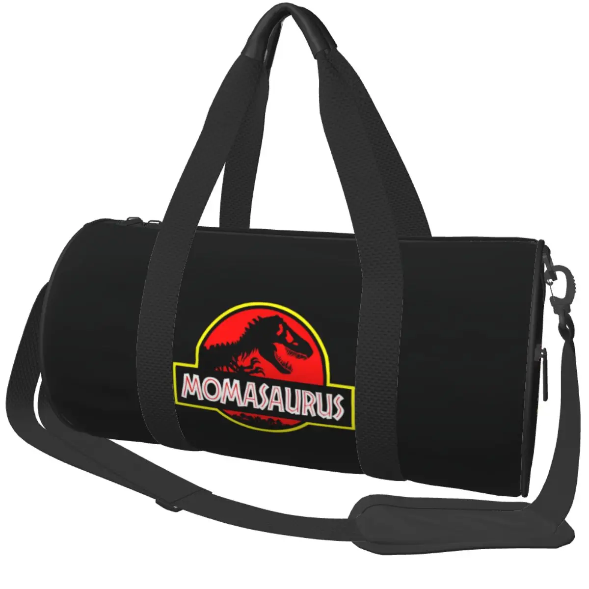 

Momasaurus Rex Sports Bags Jurassic Dad Travel Gym Bag Large Colorful Handbags Men Custom Oxford Fitness Bag