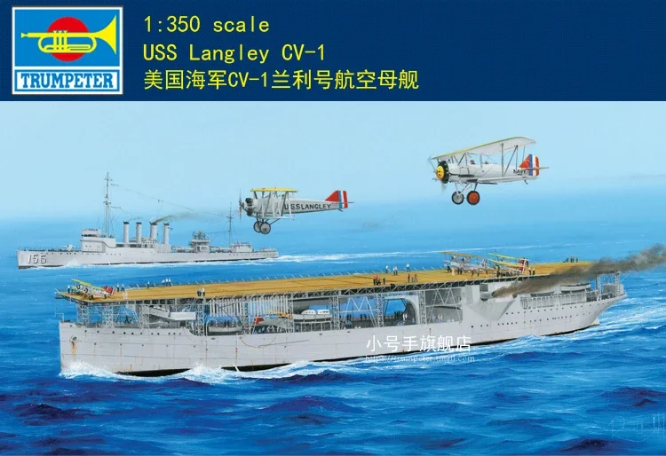 Trumpeter 05631 1/350 USS Langley CV-1 Plastikmodellbausatz – TR05631-Modellbausatz
