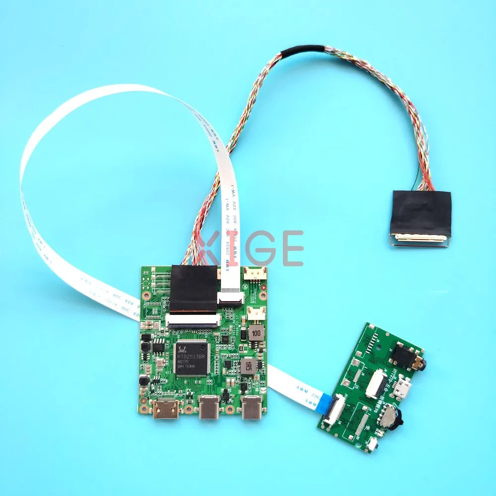 

Для B156HW01 V0/V1/V2/V3/V4/V5/V6 Mini-HDMI USB-C 15,6 "TYPE-C панель ноутбука 1920x1080 LVDS 40-контактный контроллер плата драйвера DIY Kit