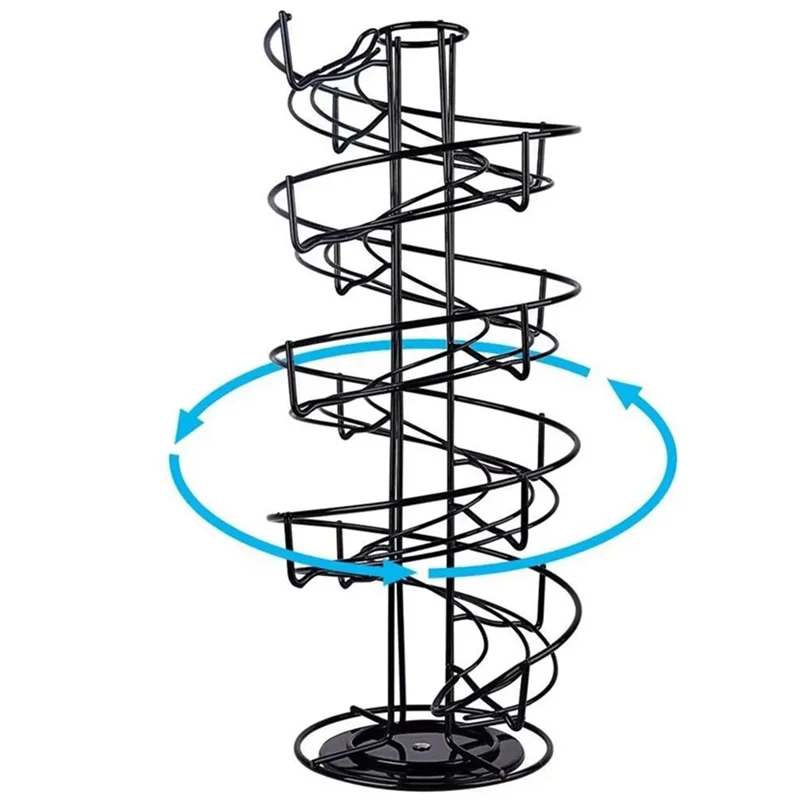 

FAAJ-1 PCS Multifunctional Rotatable Coffee Capsule Pod Holder Storage Egg Tower Stand Shelves Display Rack