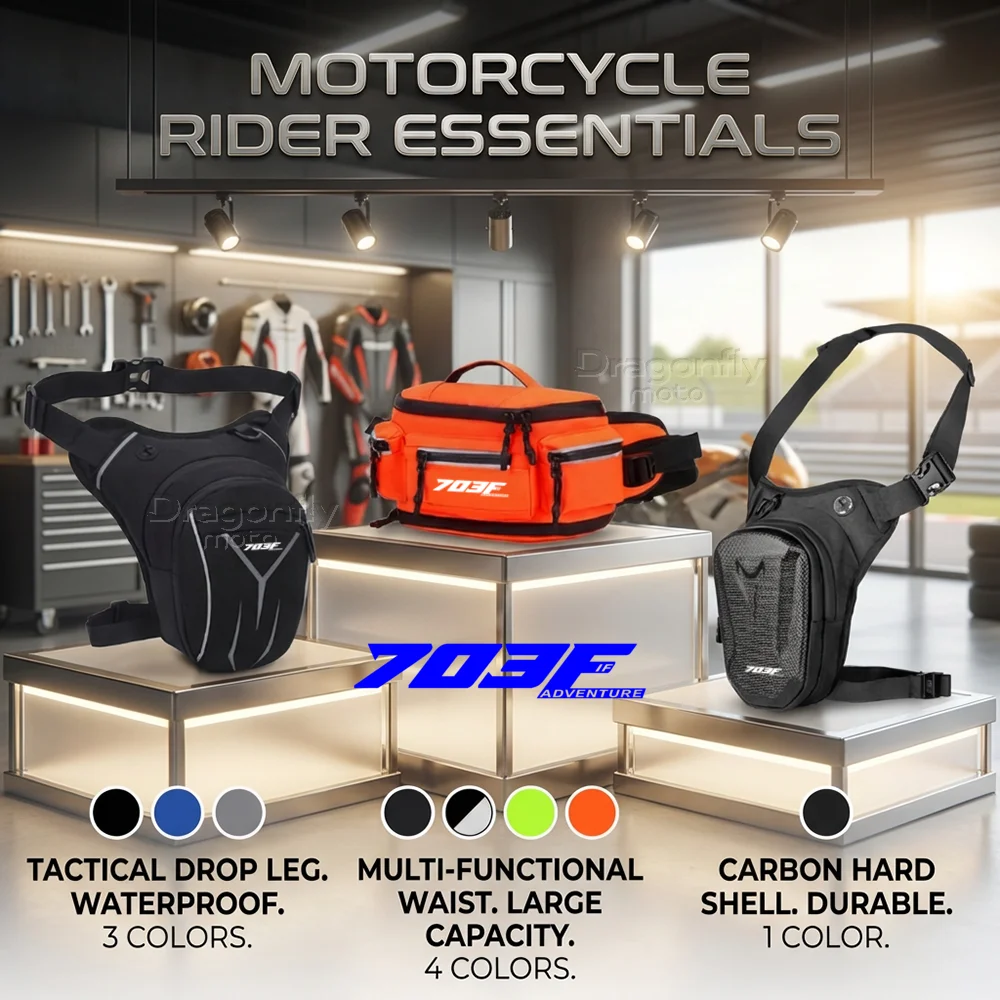

For Zontes 703F 703 F 2025 Motorcycle Leg Bag Waterproof Rider Waist Bag Cycling Bike Crossbody Bag Drop Leg Bag