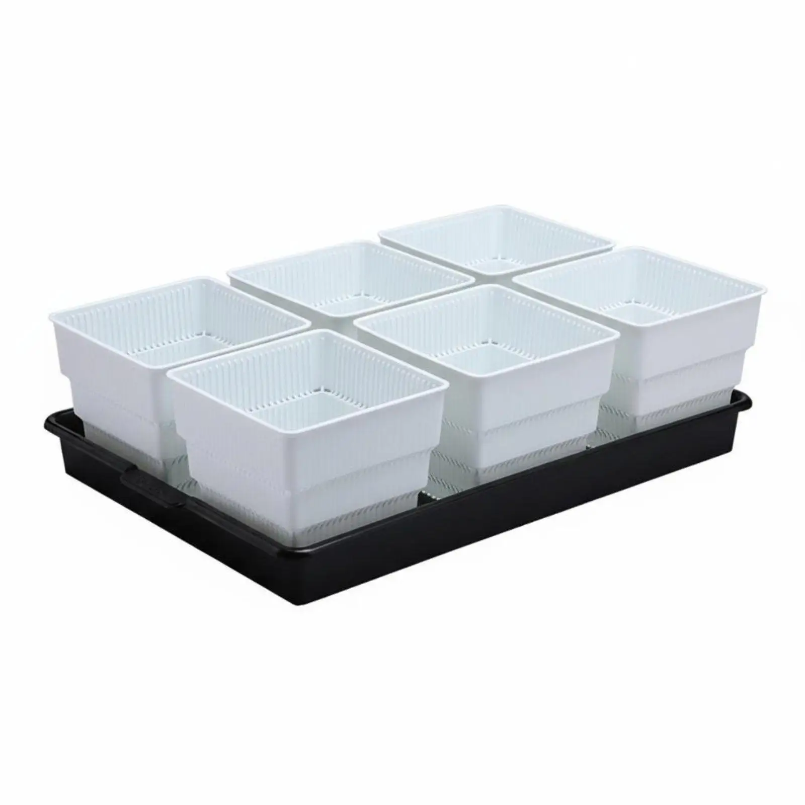 Square Resin Planter Box for Plant Propagation with Air Pruning Design for Beginner Gardeners