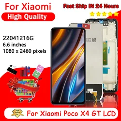 6.6“LCD POCO X4 GT Screen For Xiaomi Poco X4 GT X4GT LCD 22041216G Display Touch Screen Digitizer Replacement Repair Parts