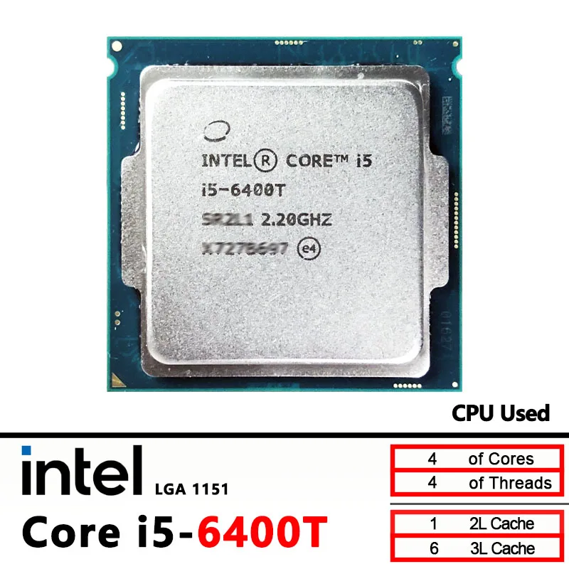 6400T Intel Core i5-6400T 2.2 GHz Used Quad-Core Quad-Thread CPU  6M 35W LGA 1151