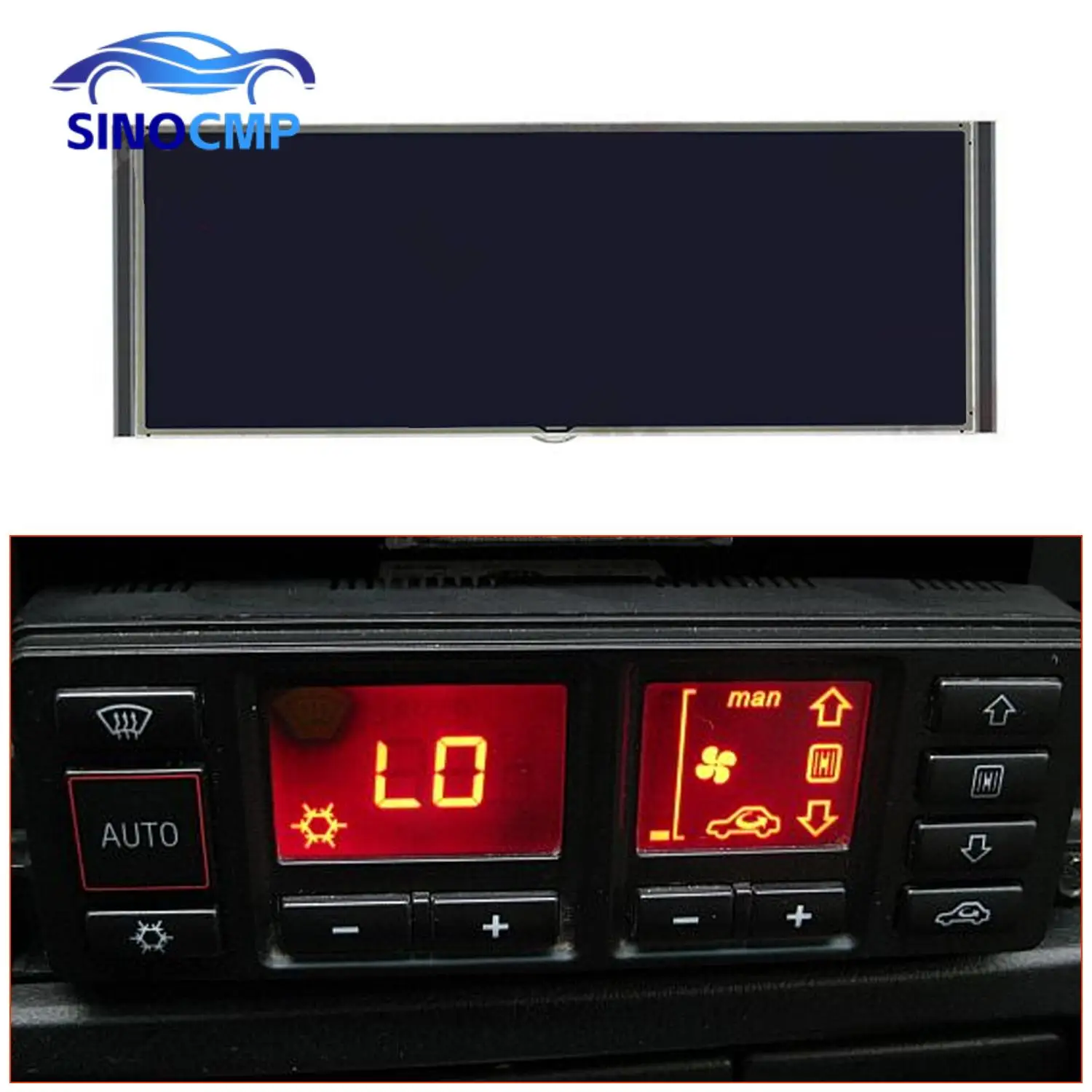 

1PC New Car LCD Display AC Heater Temperature Climate Control For Porsche 911 996 1997-2006 Boxster 986 LCD Screen Replacement