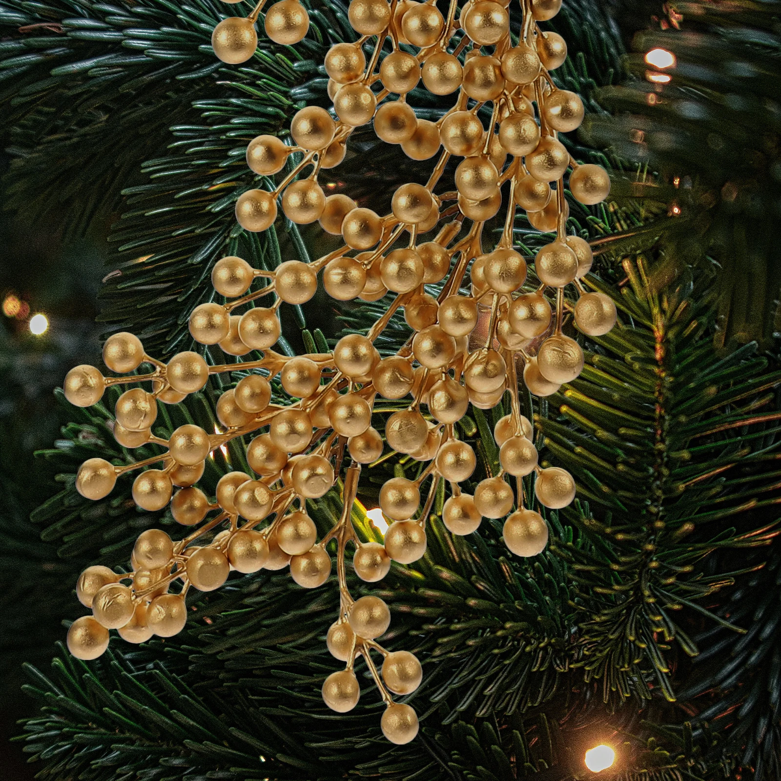 

Simulated Berries Wall Hang Artificial Fruit Stem Christmas Tree Ornament Front Door Pendant Foam