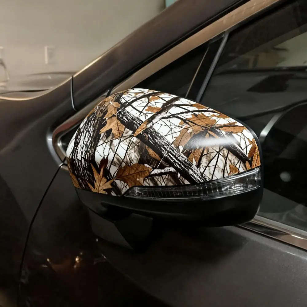 Natur Blatt Baum Camouflage Vinyl Wrap Film Auto Aufkleber Blase Kostenlose Camo Aufkleber Dekoration – Detail 4