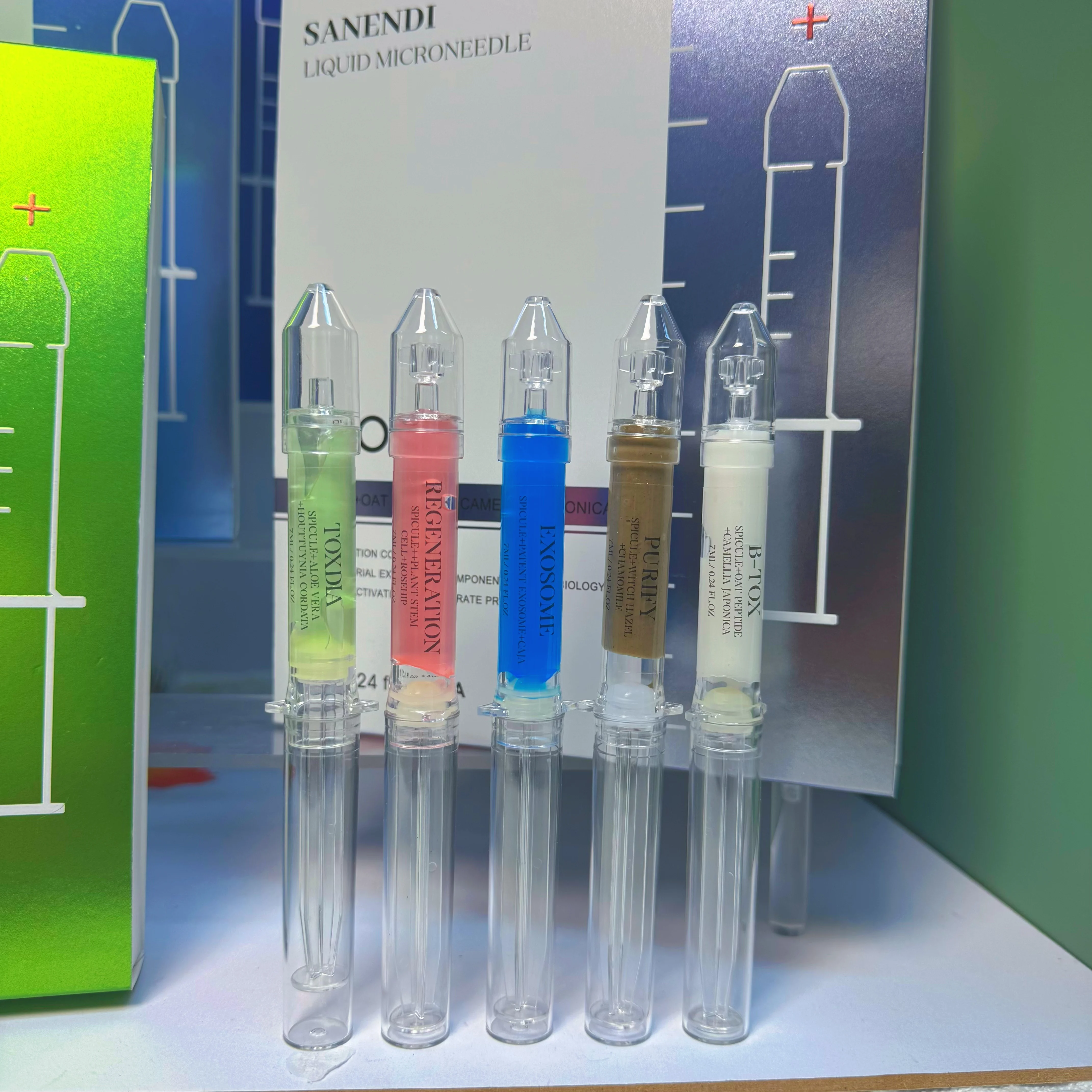 سلسلة قناع الوجه الكريستالي السائل من Sanendi EXO algae microcrystals - جل الوجه، جوهر، إصلاح الخلايا، التقشير #4