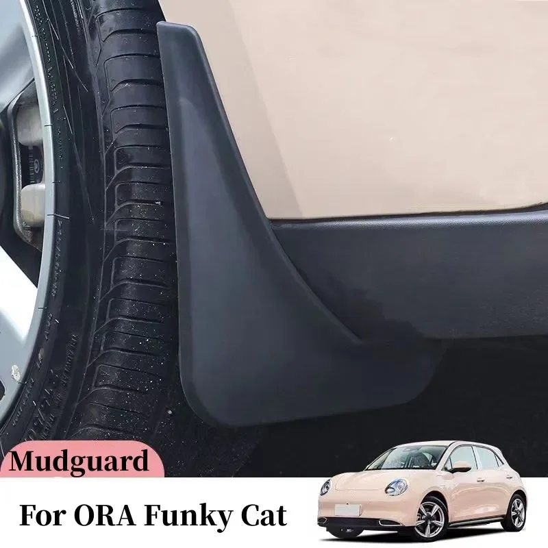 For GWM ORA Funky Cat Auto Accessories Splash Guards MudFlaps Front Rear Mudguards 2022 2023 Car Fender Mud Flaps