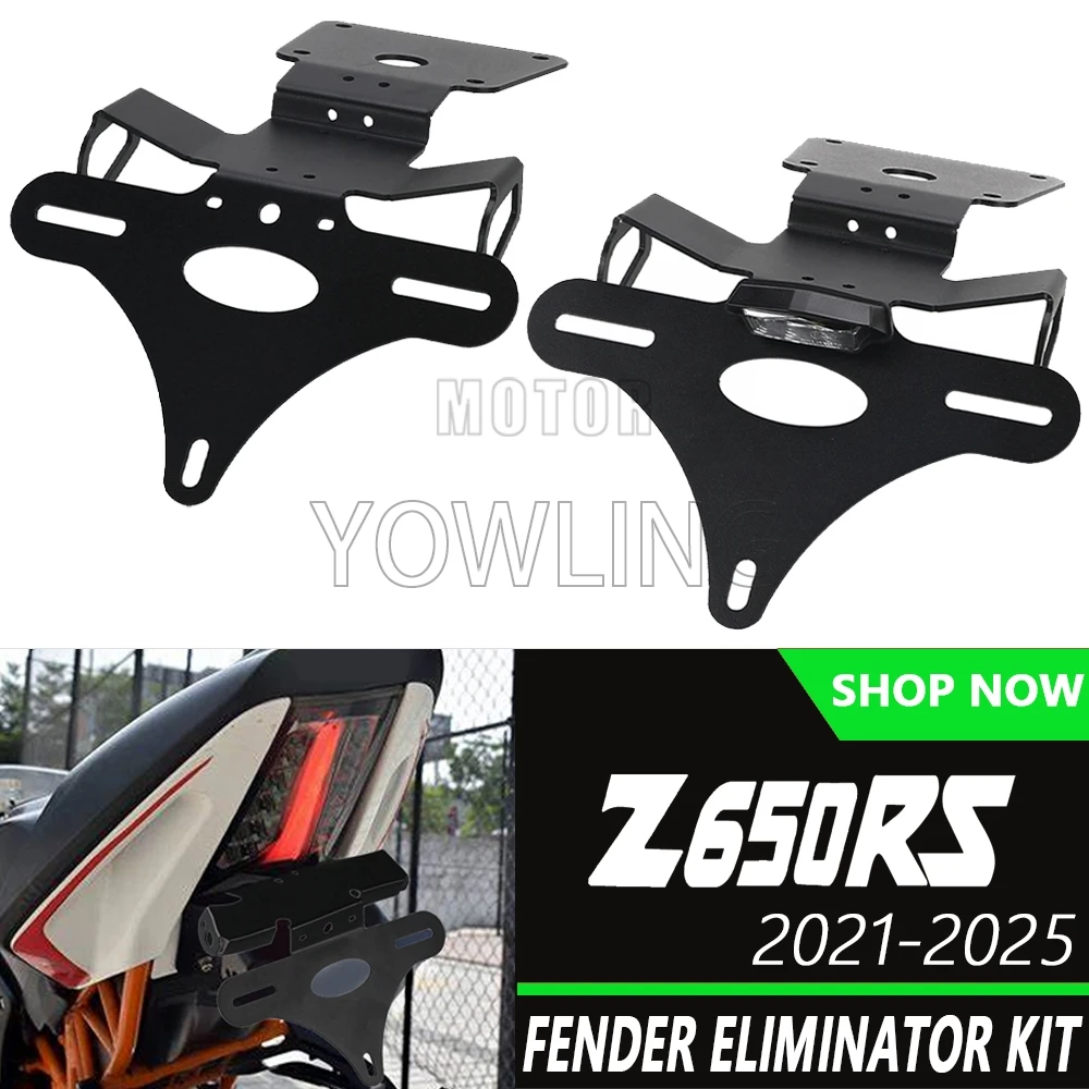 

License Plate Holder Bracket Rear Tail Tidy Fender Eliminator Kit FOR KAWASAKI Z650RS Z 650 RS Z650 RS 2021 2022 2023 2024 2025