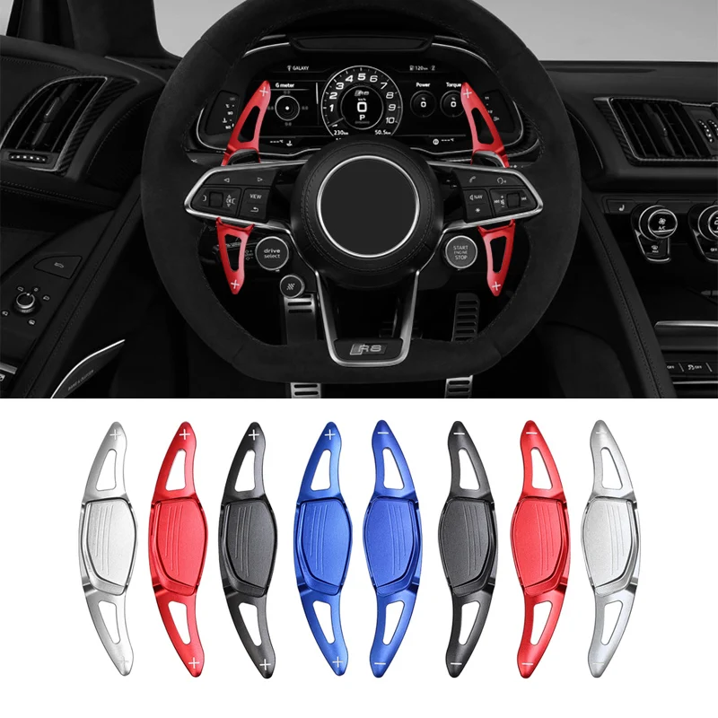 

For Audi RS3 RS4 RS5 2017 2018 R8 TT RS 2016-2018 Car Aluminum Steering Wheel Paddle Extension Shifter styling