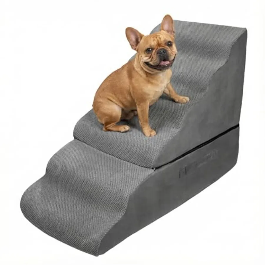 

30 Dog StairSteps for High Bed 30 inches Up to 30-36 Inches Tall Pet Stairs Ramp for Small Dogs Cats Non-Slip Foam Pet Stairs N