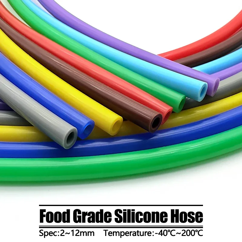 Silicone Tube 1 Meter ID 1 2 3 4 5 6 7 8 9 10 12mm Flexible Nontoxic Hose Food Grade Soft Drink Pipe Water Connector