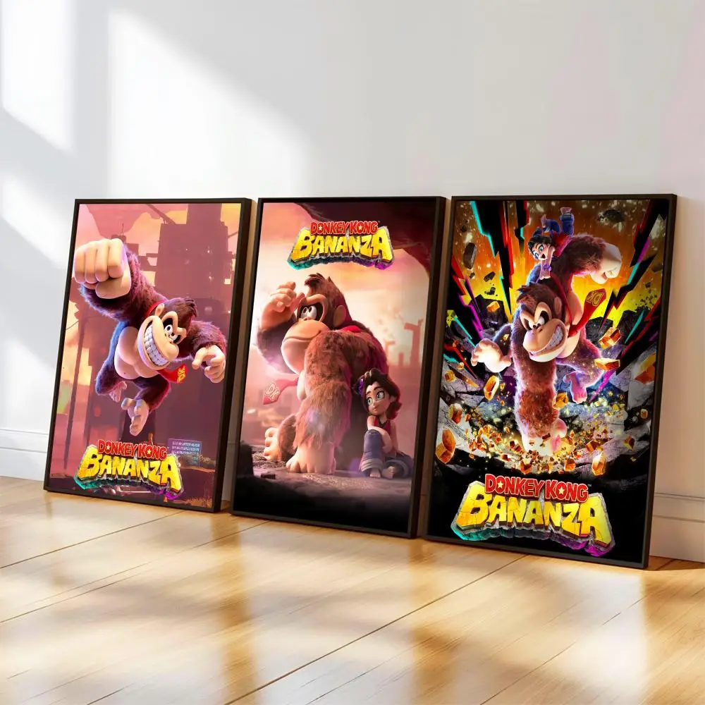 D-Donkey K-Kong Bananza Poster, Musik-Album-Cover für Zimmer, Leinwandgemälde, Kunstdruck, Heimwanddekoration, Bild, Geschenk