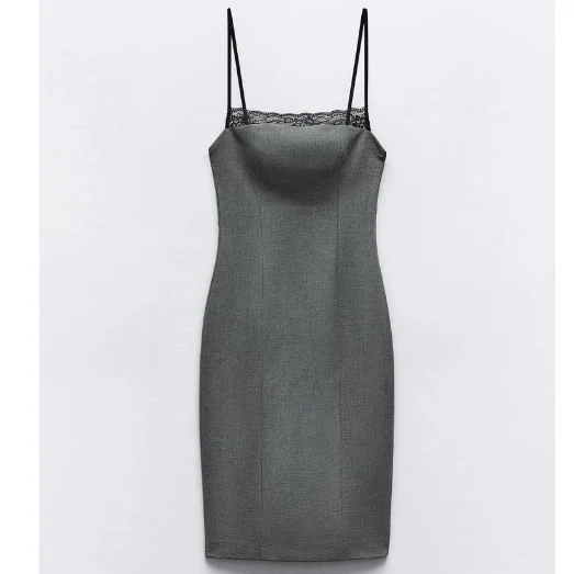 Faionable الدانتيل التفاصيل ضئيلة شريط الدكتور المرأة منتصف طول ألف خط الدكتور عالية الخصر سستة إغلاق الصيف Ci المشي الدكتور #3