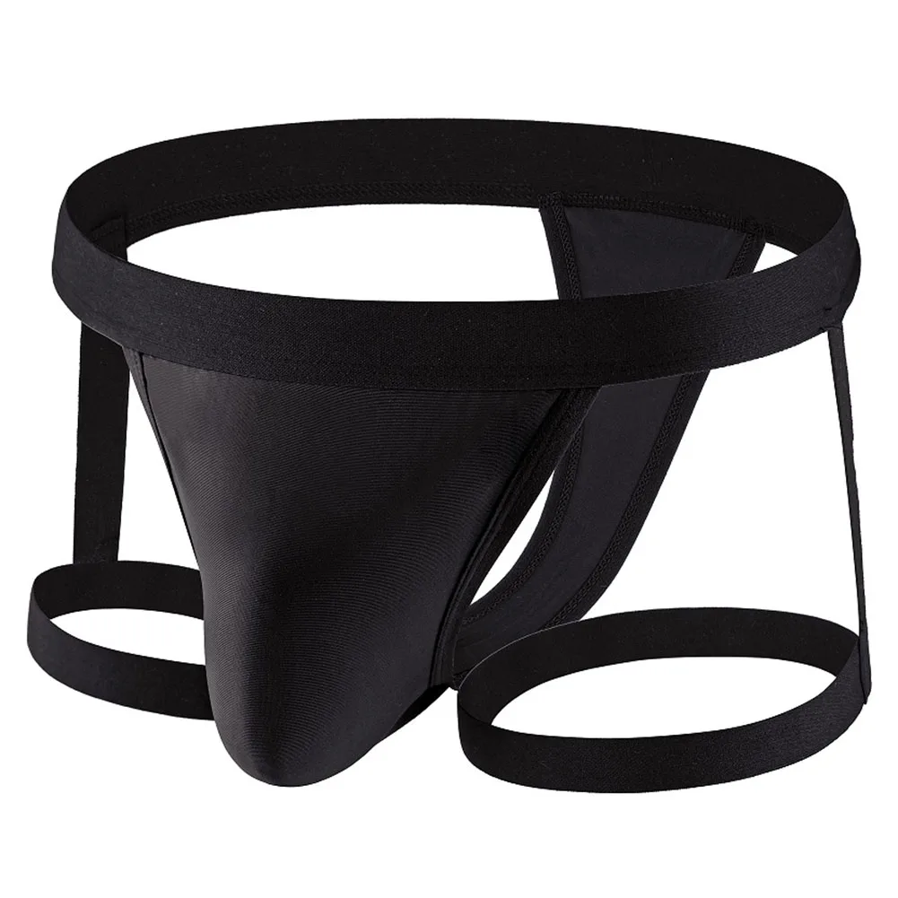 

Men's Sexy Solid Color Underwear Sissy U Convex Pouch T-Back Sports Quick Drying Lingerie Breathable Hollow Panties Knickers