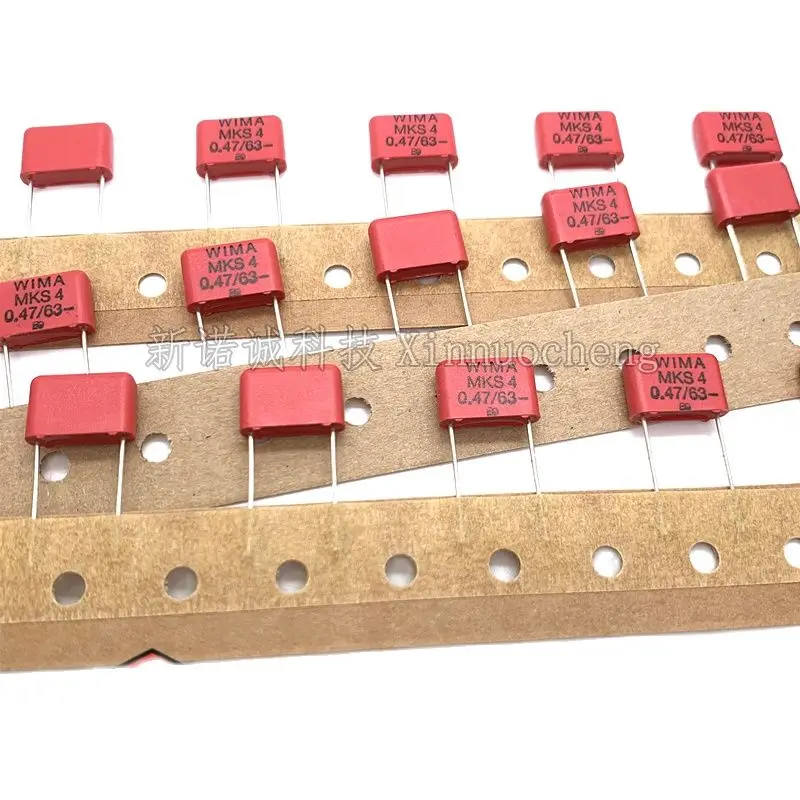 

10 шт./WIMA 63 в 474 0,47 мкФ 63 в НФ MKS4 контактный разъем 10 аудио конденсатор