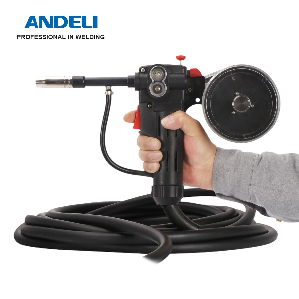 Imagem -03 - Andeli-mig Torch Spool Gun Tocha de Soldagem Mig Motor dc para Máquina Profissional eu Plug 10m