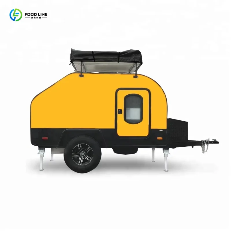 Made in China Small Off-road Camping Tear Drop Camper Customized
