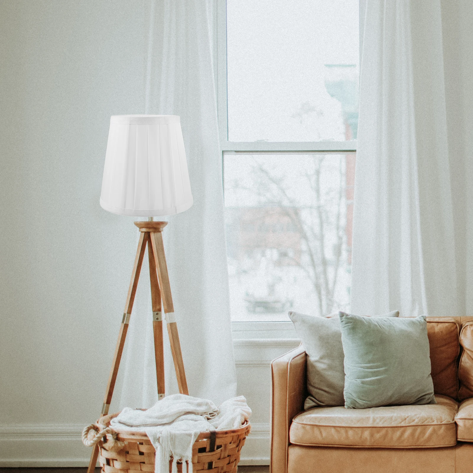 

Pleated Lampshade Lampshade Hotel Table Lamp Cover Household Cloth Pleated Light Shade Light Shade Cover