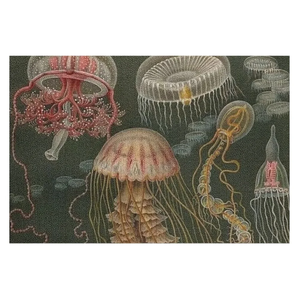 

Dark Jellyfish Poster Jigsaw Puzzle Custom Name Child Toy Baby Toy Puzzle